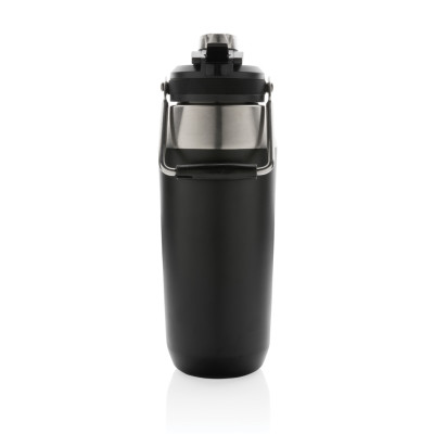 Vacuum stainless steel dual function lid bottle 1L