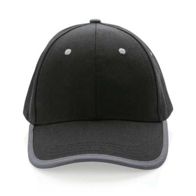 Impact AWARE™ Brushed rcotton 6 panel contrast cap 280gr