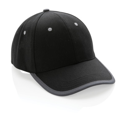 Impact AWARE™ Brushed rcotton 6 panel contrast cap 280gr