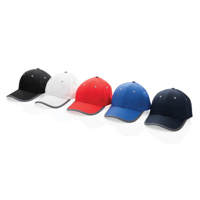 Impact AWARE™ Brushed rcotton 6 panel contrast cap 280gr