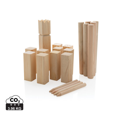 Wooden kubb set