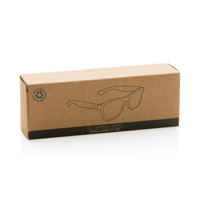 Bamboo and RCS recycled plastic sunglasses