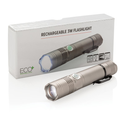 Rechargeable 3W flashlight