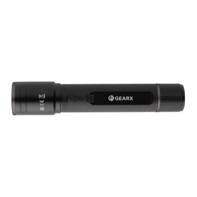 Gear X RCS recycled aluminum USB-rechargeable torch