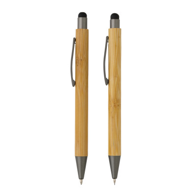 Bamboo modern pen set in box