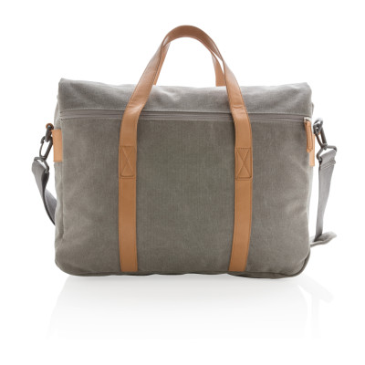 Canvas laptop bag PVC free