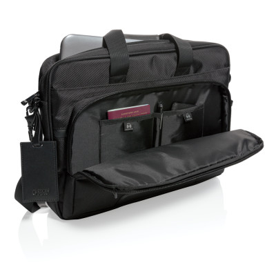 Swiss Peak RPET Voyager RFID 15.6" laptop bag