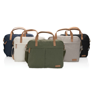 Impact AWARE™ 16 oz. recycled canvas laptop bag