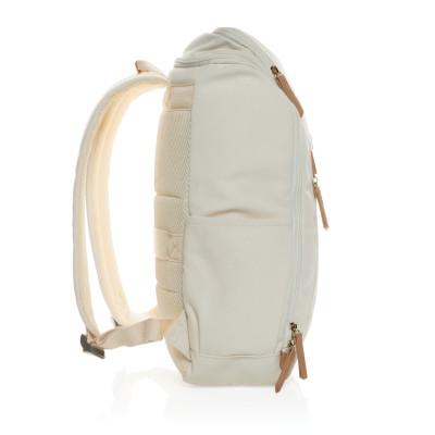 Impact AWARE™ 16 oz. recycled canvas 15" laptop backpack