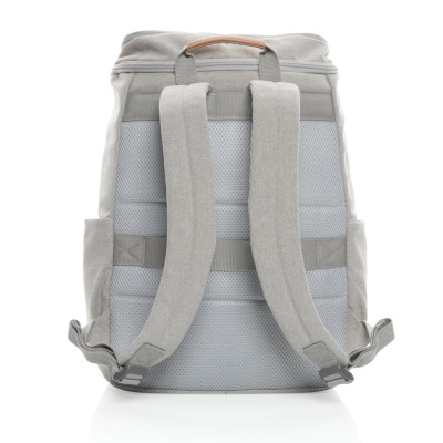 Impact AWARE™ 16 oz. recycled canvas 15" laptop backpack