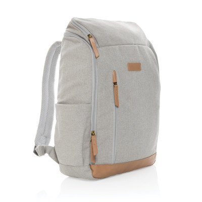 Impact AWARE™ 16 oz. recycled canvas 15" laptop backpack