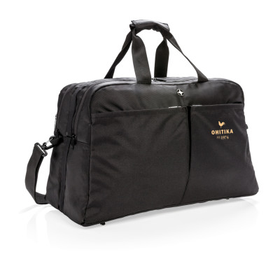 Swiss Peak RFID duffle with suitcase opening