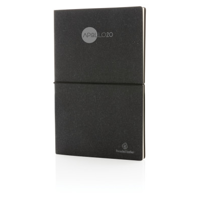 A5 recycled leather notebook