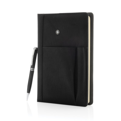 Refillable notebook and pen set