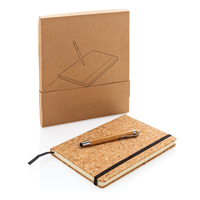 A5 notebook with bamboo pen including stylus