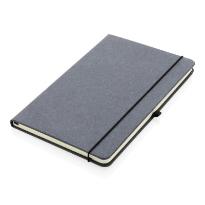 Recycled leather hardcover notebook A5