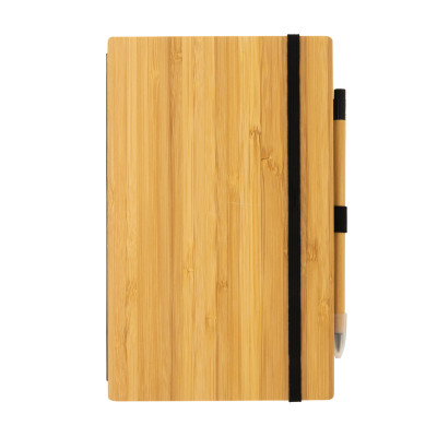 Bamboo notebook and infinity pencil set