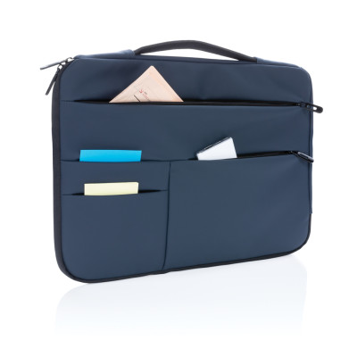 Smooth PU 15.6" laptop sleeve with handle