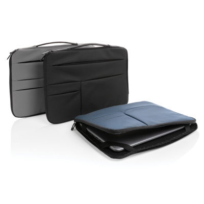 Smooth PU 15.6" laptop sleeve with handle