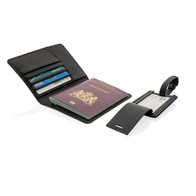 Swiss Peak GRS recycled PU travel gift set