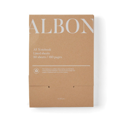 VINGA Albon GRS recycled felt notebook