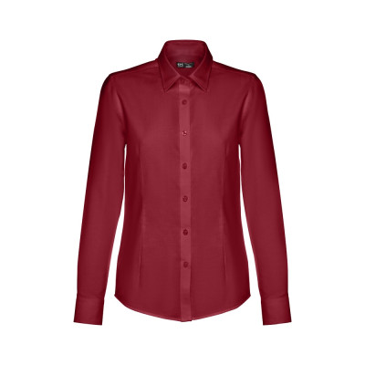 THC TOKYO WOMEN. Women's long-sleeved oxford shirt with pearl coloured buttons