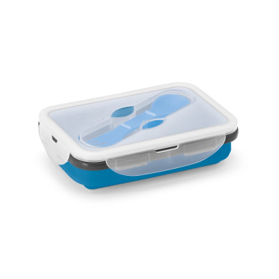 SAFFRON. Lunch Box. Retractable hermetic box in silicone and PP 640 mL