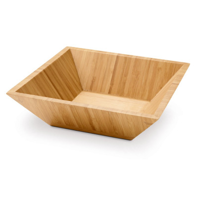 PEPPER. Square bamboo salad bowl