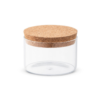 SPICE 380. Borosilicate glass canister with bamboo lid 380 mL