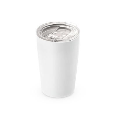 SLIDER. Stainless steel travel cup 380 mL