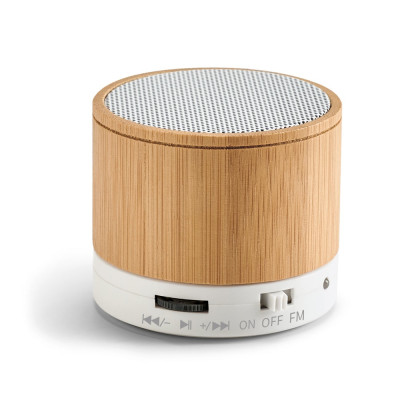 GLASHOW. Bamboo portable speaker with microphone