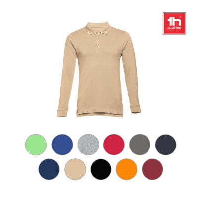 THC BERN 3XL. Men's long sleeve polo shirt