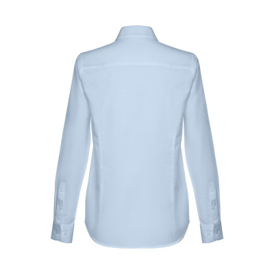 THC TOKYO WOMEN. Women's long-sleeved oxford shirt with pearl coloured buttons