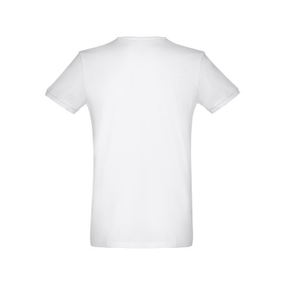 THC SAN MARINO WH. Men's short-sleeved T-shirt in combed cotton. White