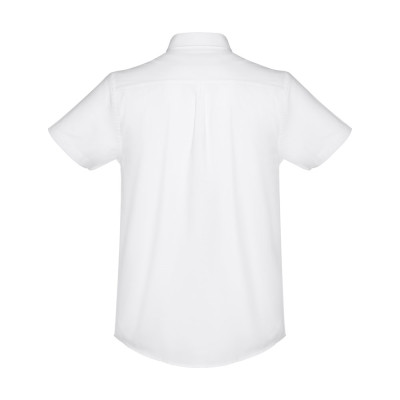 THC LONDON WH. Men's short-sleeved oxford shirt. White