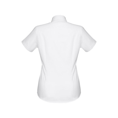 THC LONDON WOMEN WH. Women's short-sleeved oxford shirt. White