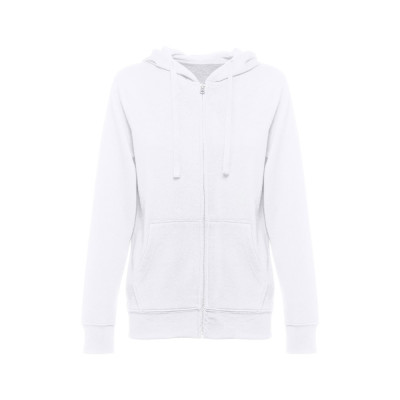 THC AMSTERDAM WOMEN WH. Women's hooded full zipped sweatshirt