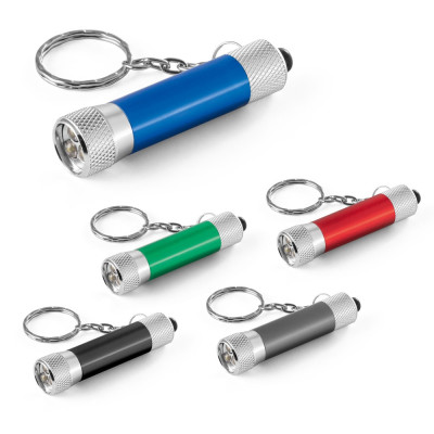 LERGAN. Aluminium keyring with a 3 LED flashlight