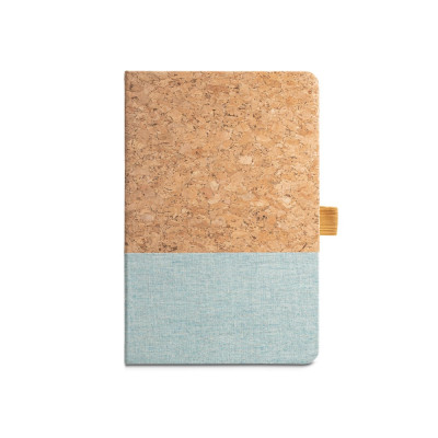 KLEE. A5 notebook in cork and linen with lined sheets