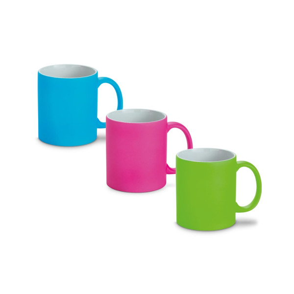 LYNCH. 350 mL neon finish ceramic mug