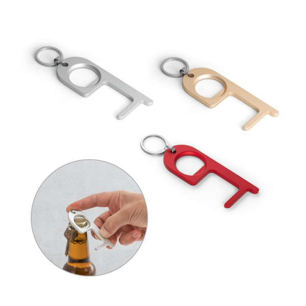 HANDY. Aluminium keyring with bottle opener