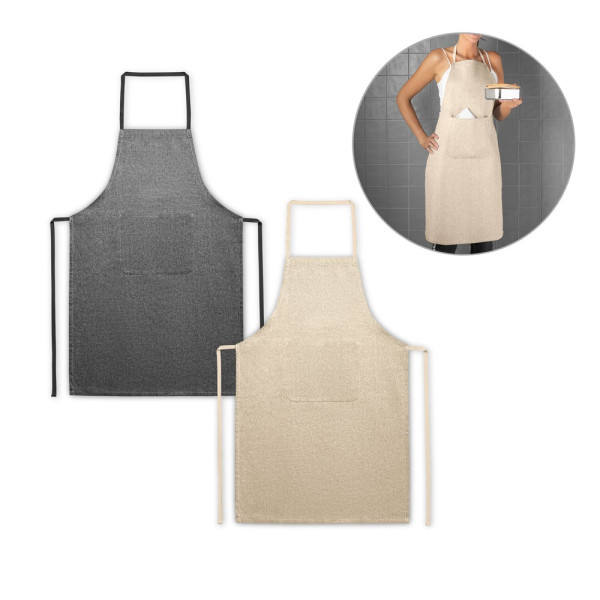 ZIMBRO. Apron with recycled cotton (140 g/m²)