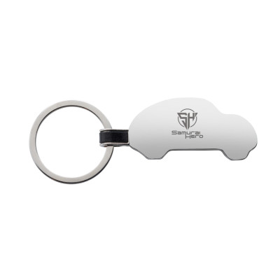 RCS recycled zinc alloy car keyring