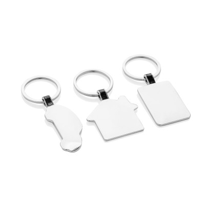 RCS recycled zinc alloy car keyring