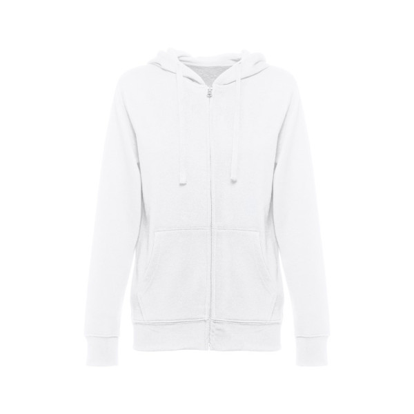 THC AMSTERDAM WOMEN WH. Women's hooded full zipped sweatshirt