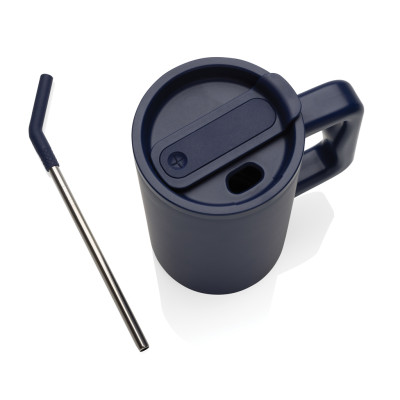 Cube RCS certified recycled steel mug 800ml