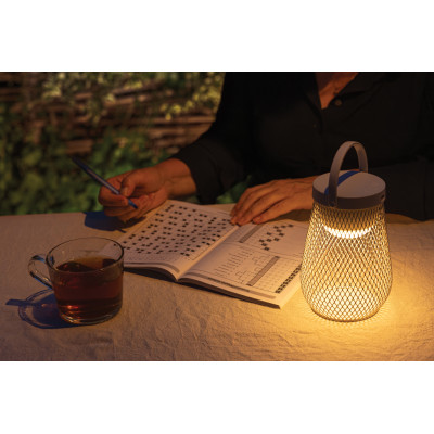 Aurora RCS recycled plastic USB re-chargeable table lamp