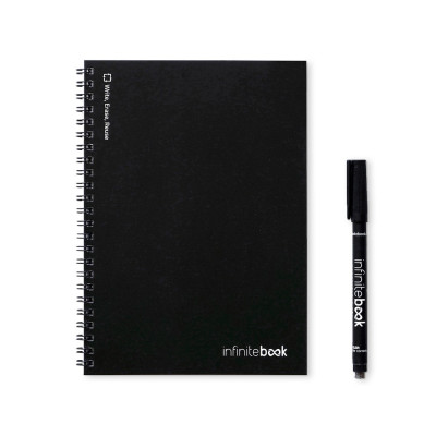 INFINITEBOOK LINED A5. A5 Infinitebook with flexible cover and 15 lined whiteboard pages