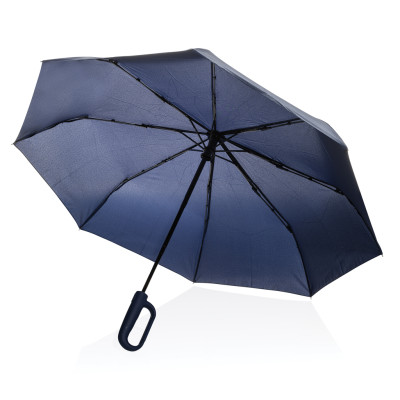 Yara 21" AWARE™ RPET solid colour umbrella with carabiner