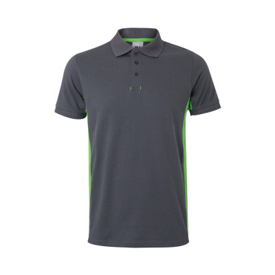 VL SUPAY. Two-tone piqué polo shirt (180g/m²), short sleeve, in cotton (60%) and polyester (40%)